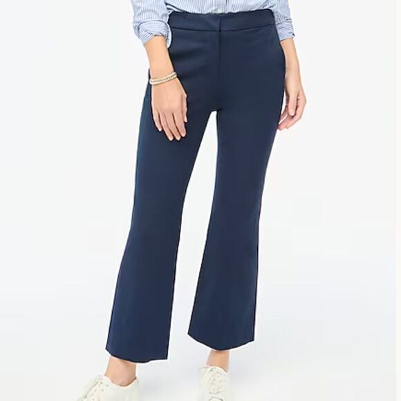 J. Crew Factory Kelsey flare pant in Navy Blue NWOT size 6 - Picture 1 of 16